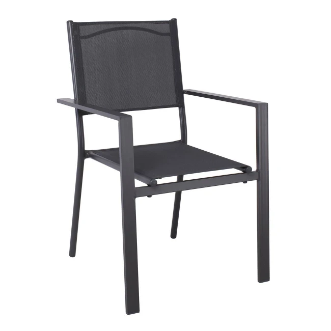 AMIRAL Armchair Alu Anthracite/Textilene Grey