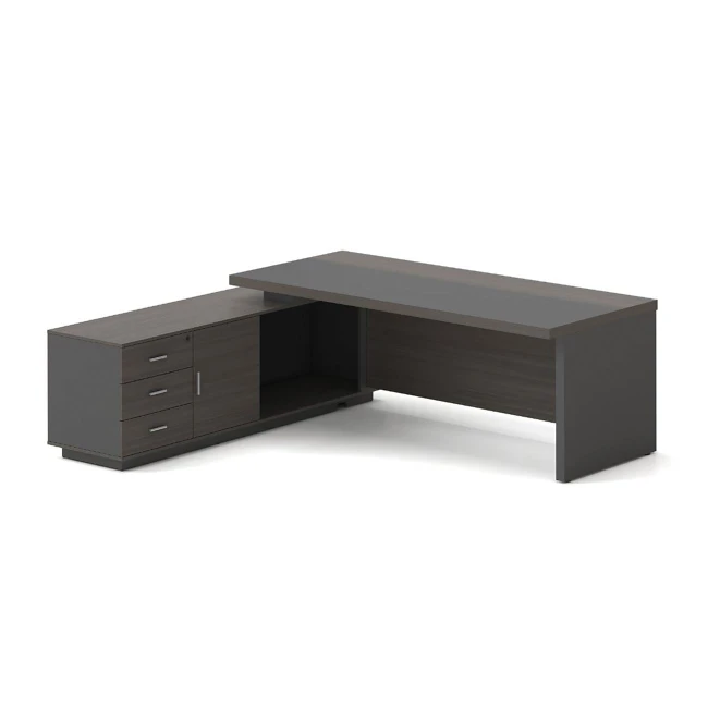 VIP Desk (LEFT) 200x180cm Grey Walnut