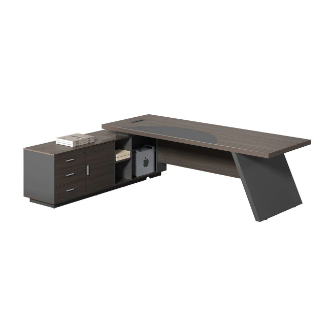 MASTER Desk (LEFT) 180x180cm Grey Walnut