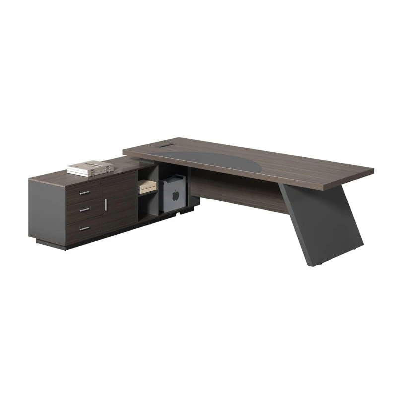 MASTER Desk (LEFT) 180x180cm Grey Walnut