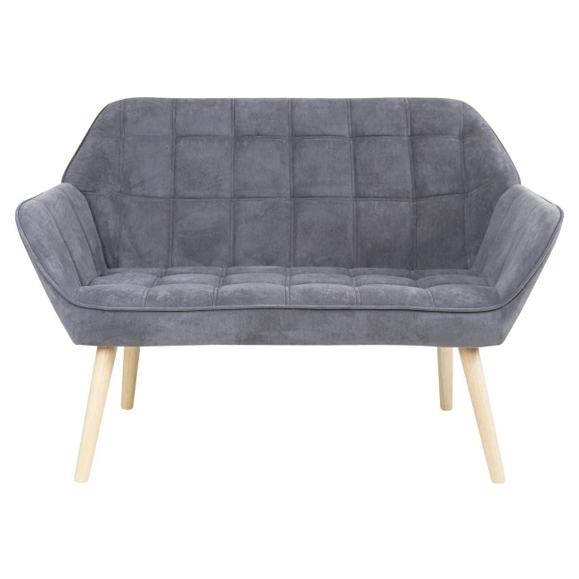 ALMA 2-Seater Sofa Natural / Velure Grey (K/D)