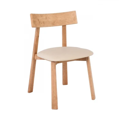 CORNEL Chair Natural, Pu Cream
