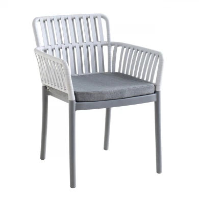 SYLVIA Armchair PP-UV Light Grey/Anthracite, Cushion Grey