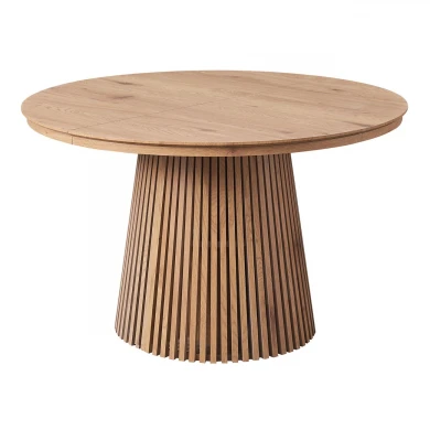 RIM-II Round Dining Ext.Table D.120+(80)x75cm MDF Natural