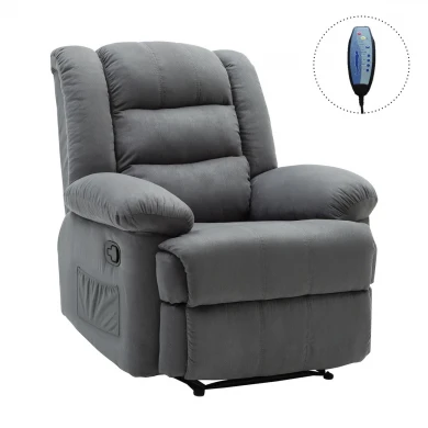 JULIA Massage-Relax Armchair, Fabric Grey