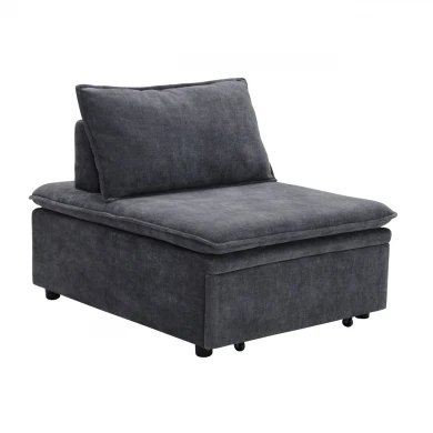 FRANNIE Chair Bed, Fabric Dark Grey