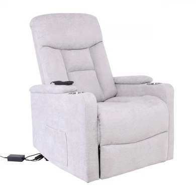 NANCY Lift-Relax Armchair, Fabric Light Grey (Electric Lift & Tilt)
