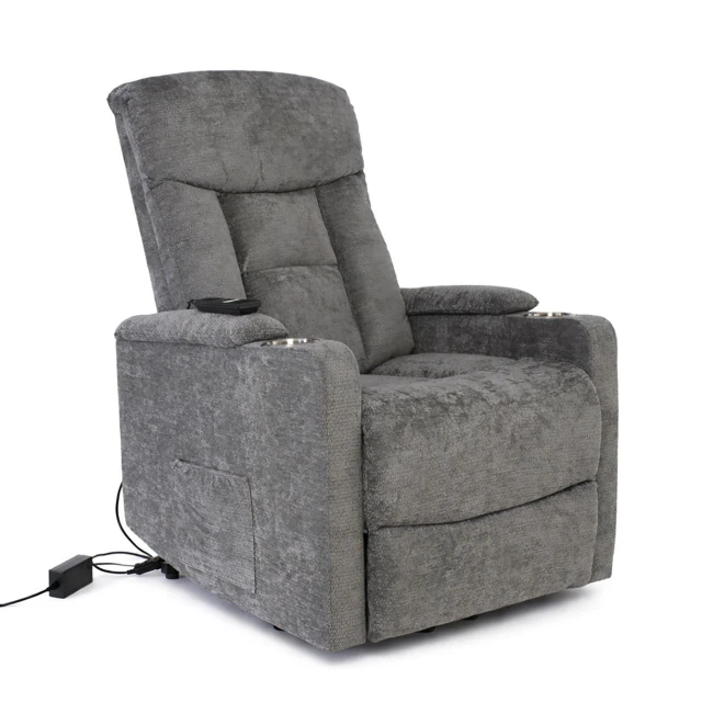 NANCY Lift-Relax Armchair, Fabric Dark Grey (Electric Lift & Tilt)