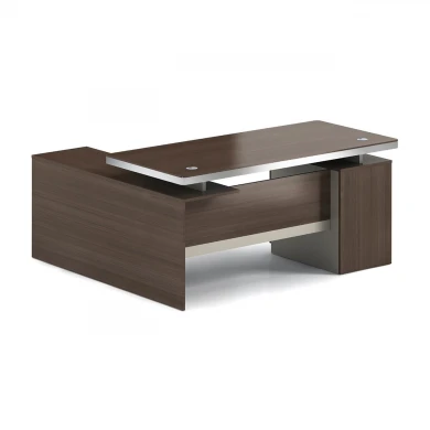 CONCEPT Reversible Desk 180x160cm Walnut/Beige