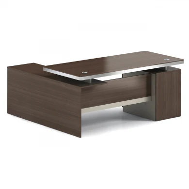 CONCEPT Reversible Desk 200x160cm Walnut/Beige