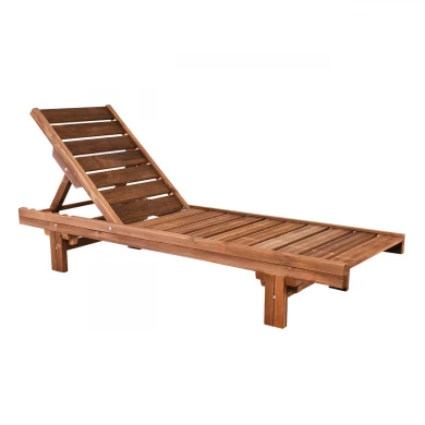 LUGANO Sunbed Pine, Impregnated Walnut