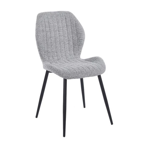 TANGO Chair Metal Black/Fabric Grey