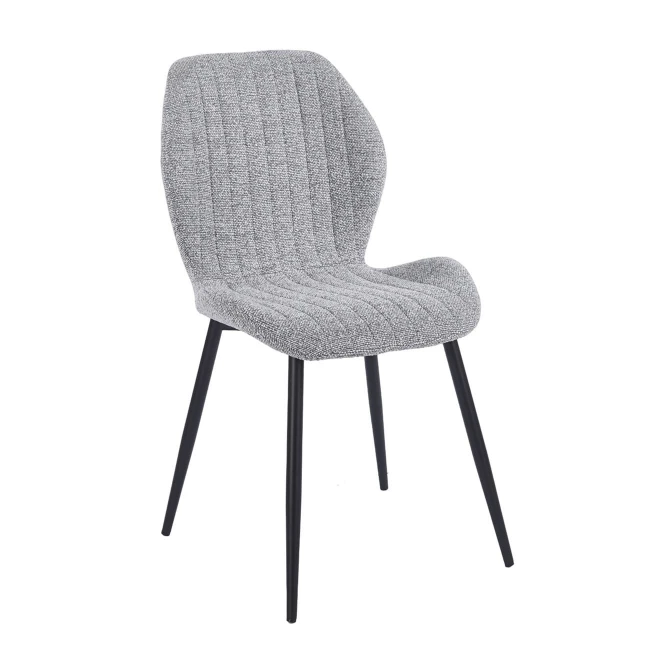 TANGO Chair Metal Black/Fabric Grey