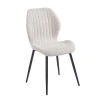 TANGO Chair Metal Black/Fabric Beige