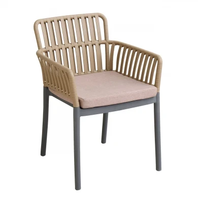 SYLVIA Armchair PP-UV Sand Beige/Anthracite, Cushion Beige