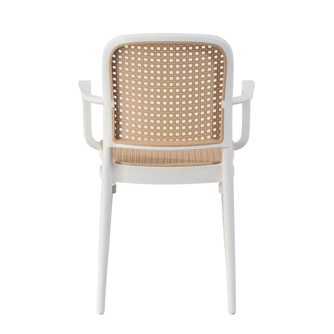 FLORENCE Stacking Armchair PP White/Beige