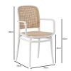 FLORENCE Stacking Armchair PP White/Beige