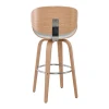 GOMEZ Bar Stool Natural/Pu White