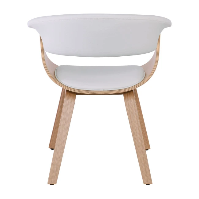 HERMAN Armchair Natural/Pu White