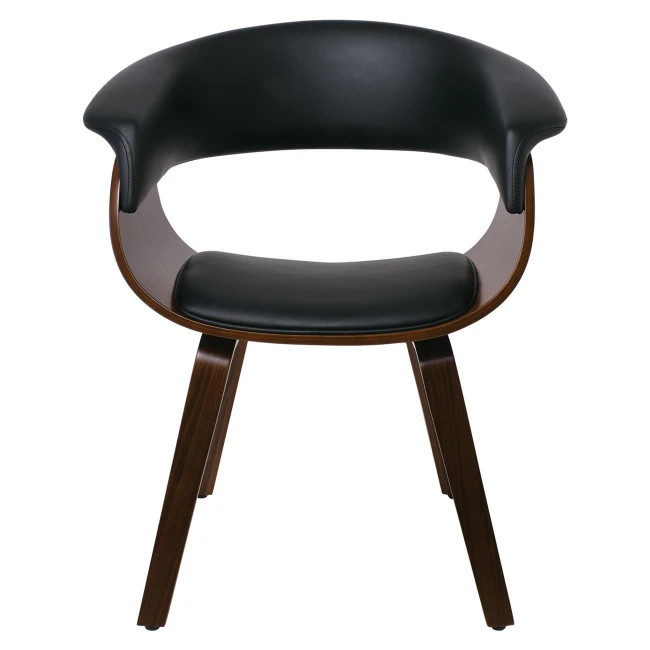 HERMAN Armchair Walnut/Pu Black