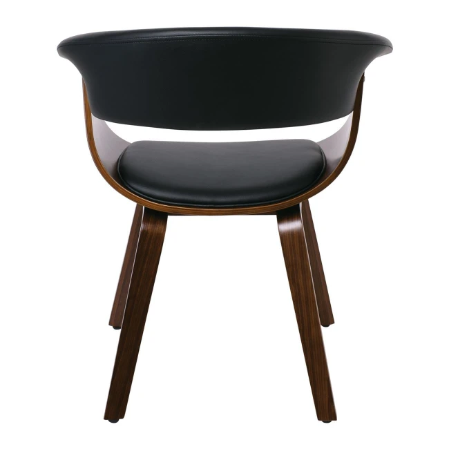 HERMAN Armchair Walnut/Pu Black