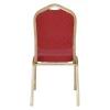 HILTON Banquet chair, Light Gold Metal Frame/Red Fabric