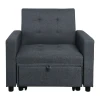 IMOLA Armchair-Bed Dark Grey Fabric