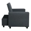 IMOLA Armchair-Bed Dark Grey Fabric