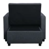 IMOLA Armchair-Bed Dark Grey Fabric
