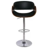 JOY Bar Stool Walnut/Pu Black
