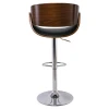 JOY Bar Stool Walnut/Pu Black