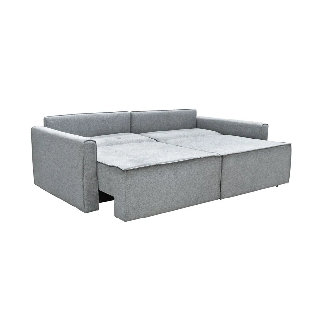 LIDRA Καναπές – Κρεβάτι 3Θέσιος, Ύφασμα Γκρι Sofa:220x110x90 Bed:137x196cm