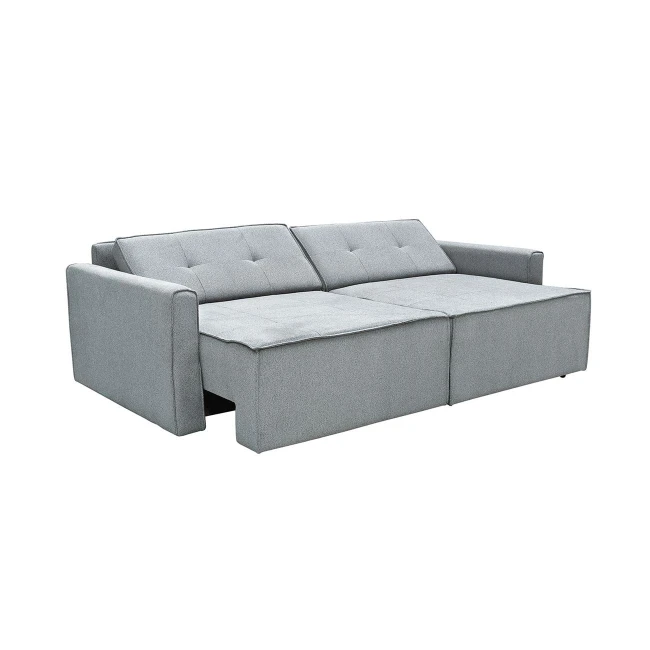 LIDRA Καναπές – Κρεβάτι 3Θέσιος, Ύφασμα Γκρι Sofa:220x110x90 Bed:137x196cm