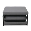 LOGAN Stool-Bed, Grey Fabric 72x72x42cm