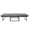 LOGAN Stool-Bed, Grey Fabric 72x72x42cm