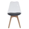 MARTIN Chair PET Clear/Pu Black (assembled cushion)