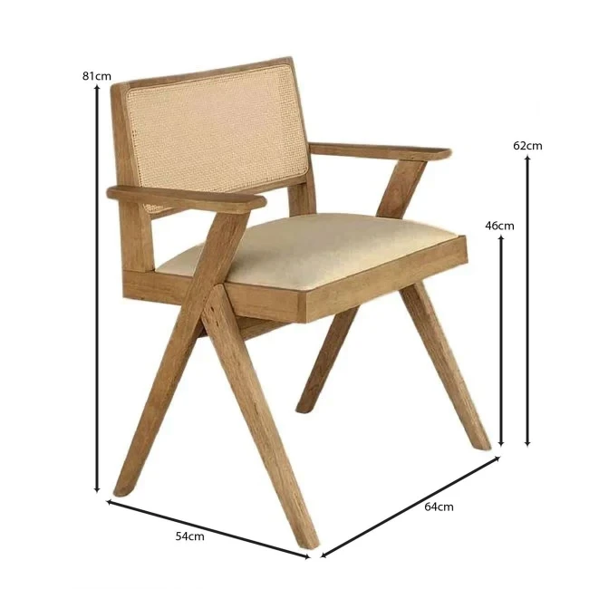 MEMORY Armchair Natural, Fabric Sand Beige