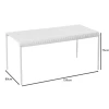 MODIAL Table 159x80cm Metal White