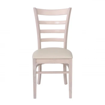 NATURALE Chair White Wash/Pu Ecru