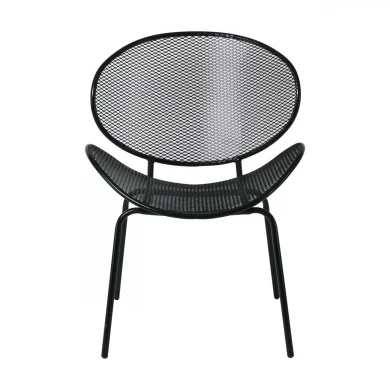 OLIVER Chair K/D Metal Mesh Black