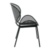 OLIVER Chair K/D Metal Mesh Black