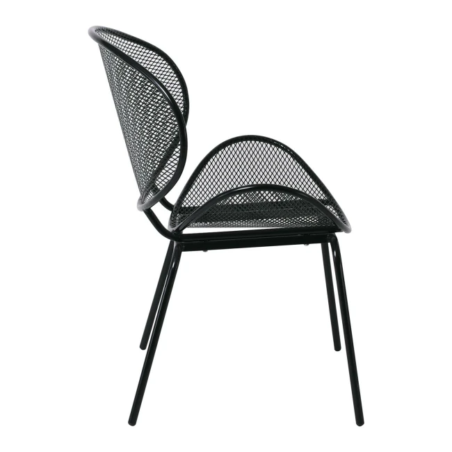 OLIVER Chair K/D Metal Mesh Black
