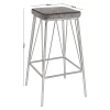 PANTON Bar Stool Black Metal/Pu Vintage Black