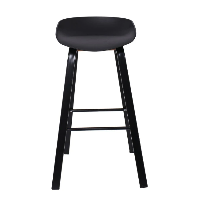 PENT Bar Stool Metal Black Color, PP Black