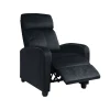 Πολυθρόνα relax Porter με επένδυση από ύφασμα velure σε χρώμα μαύρο 68x86x99εκ