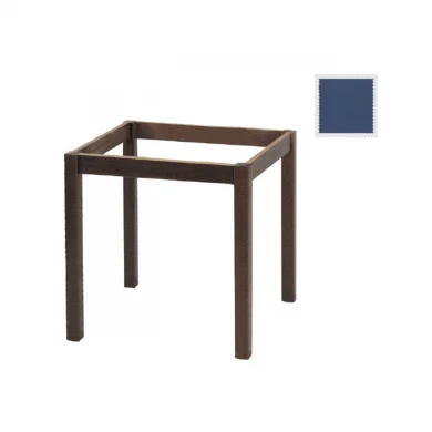 KAFENIOU Table Base 60x60 Impregnation Αniline Blue K/D