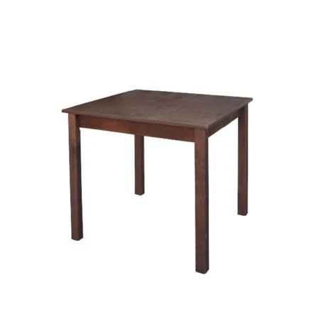 Tavern table with beech frame in impregnated walnut color 80x80x75cm.