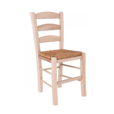 SKIROS Chair Unpainted with Rush Seat