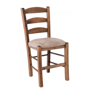 SKIROS Beech Chair Impregnation Walnut/Suede Beige