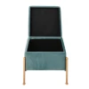 RAY Storage Stool 40x40cm Metal Gold Paint/Fabric Pale Green Velure